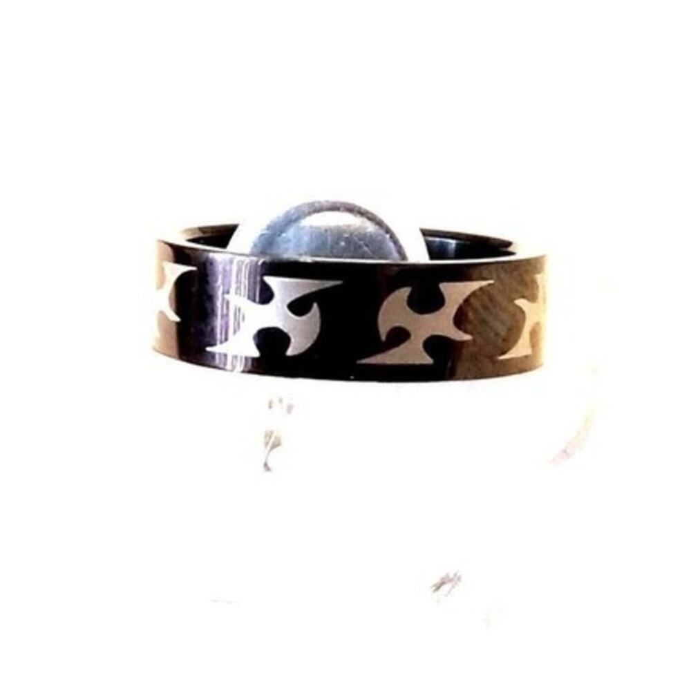 316L Stainless Steel Ring black Band Mens Womens Hypoallergenic Size 7